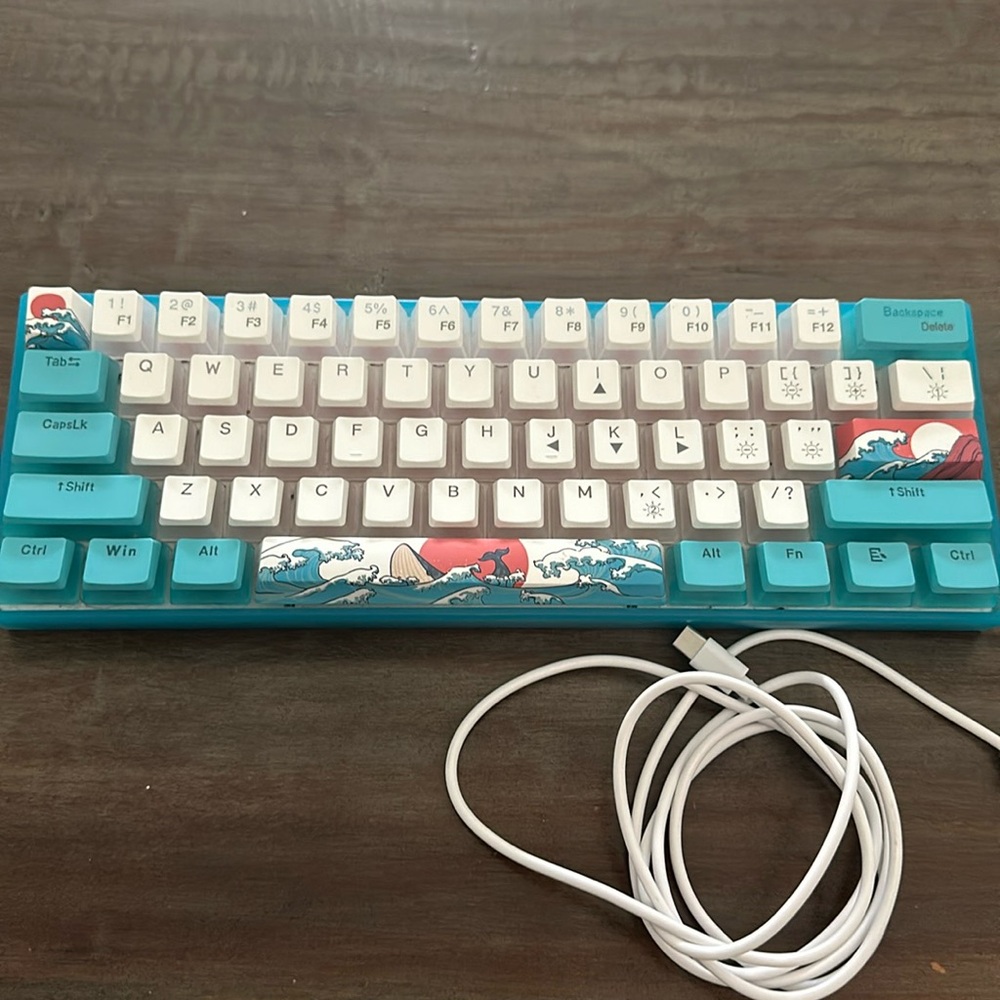 Womier 60% Percent Keyboard, WK61 Mechanical RGB Wired Gaming Keyboard